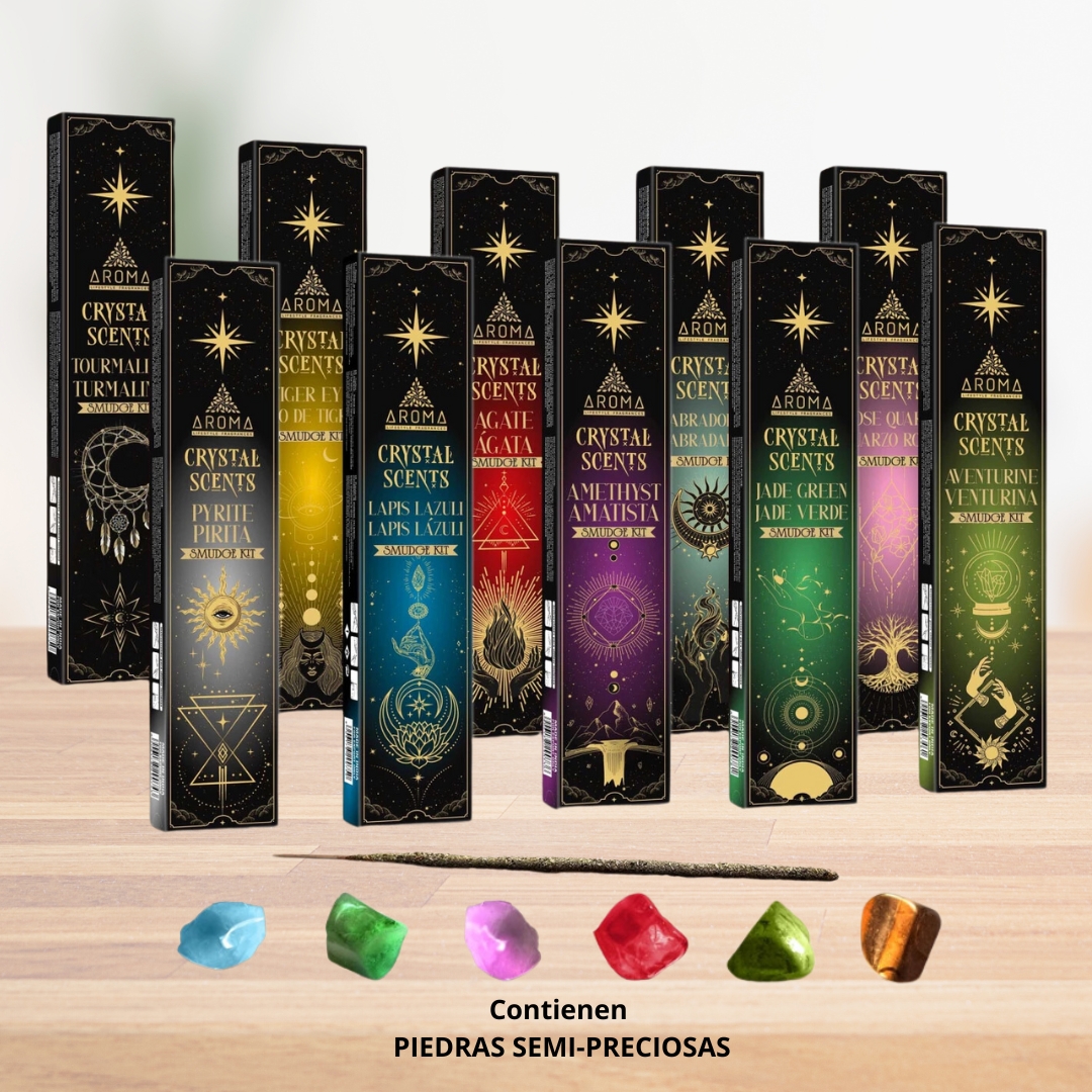 Crystal Scents Aroma + Piedra semi-preciosa<br/>Pack x 12 cajas